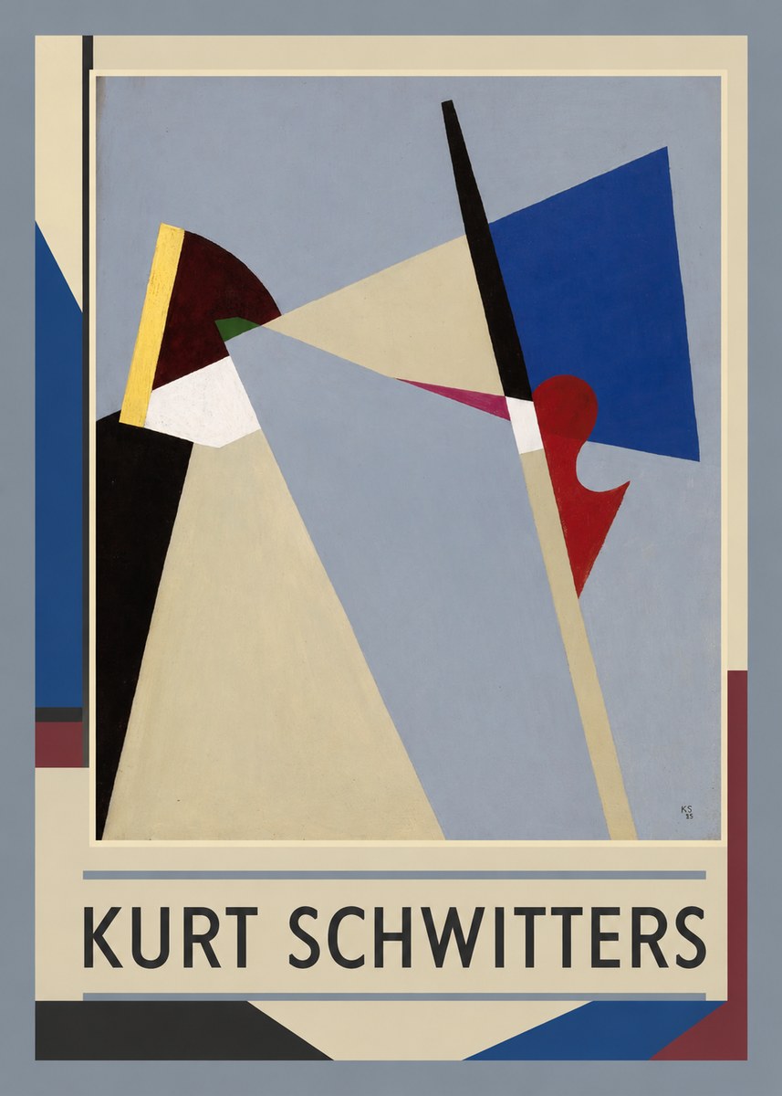 Kurt Schwitters Abstract Composition No1 - Póster