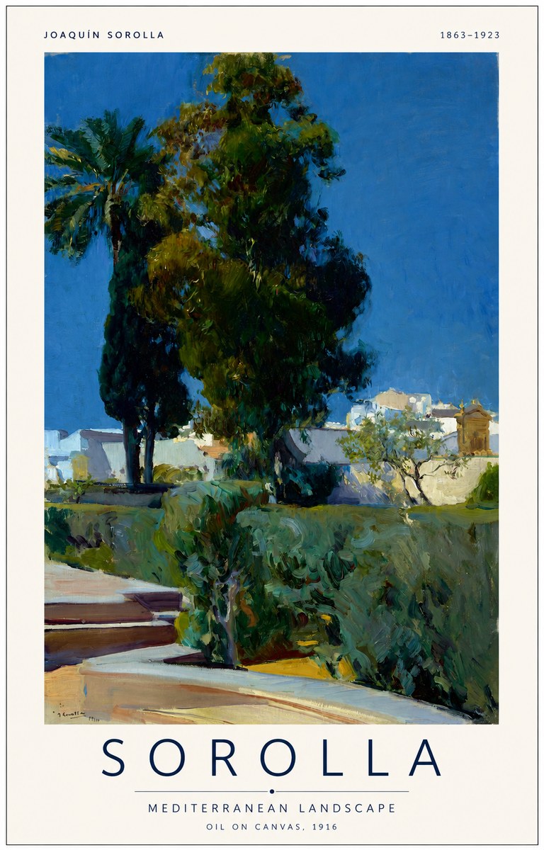Sorolla Mediterranean Landscape No1 - Póster
