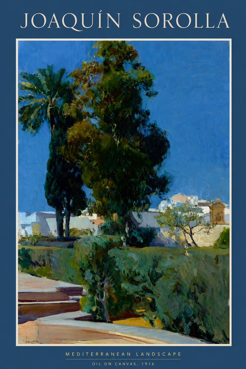 Sorolla Mediterranean Landscape No2 - Póster
