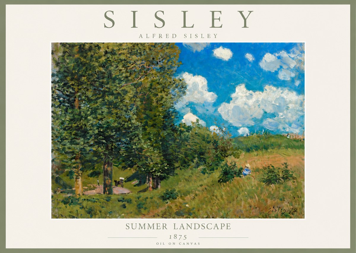 Sisley Summer Landscape No4 - Póster