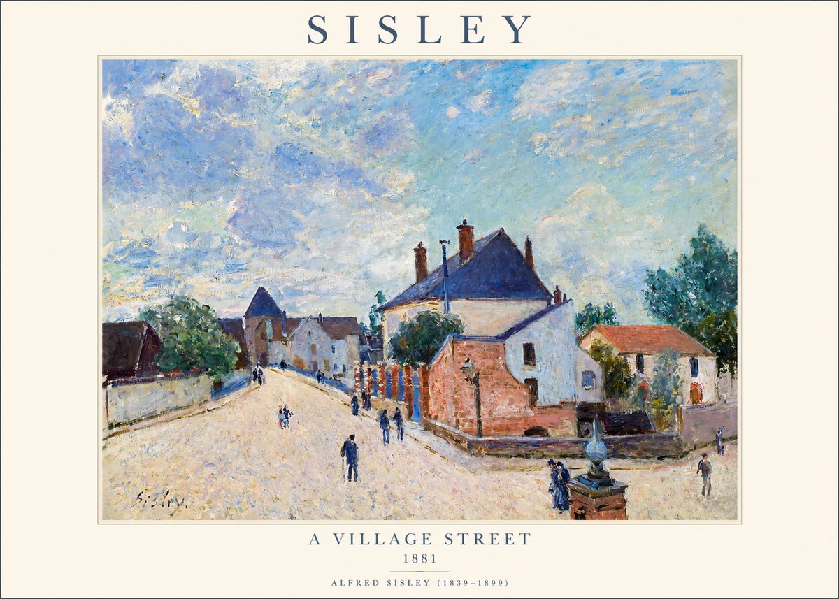 Sisley A Village Street No1 - Póster