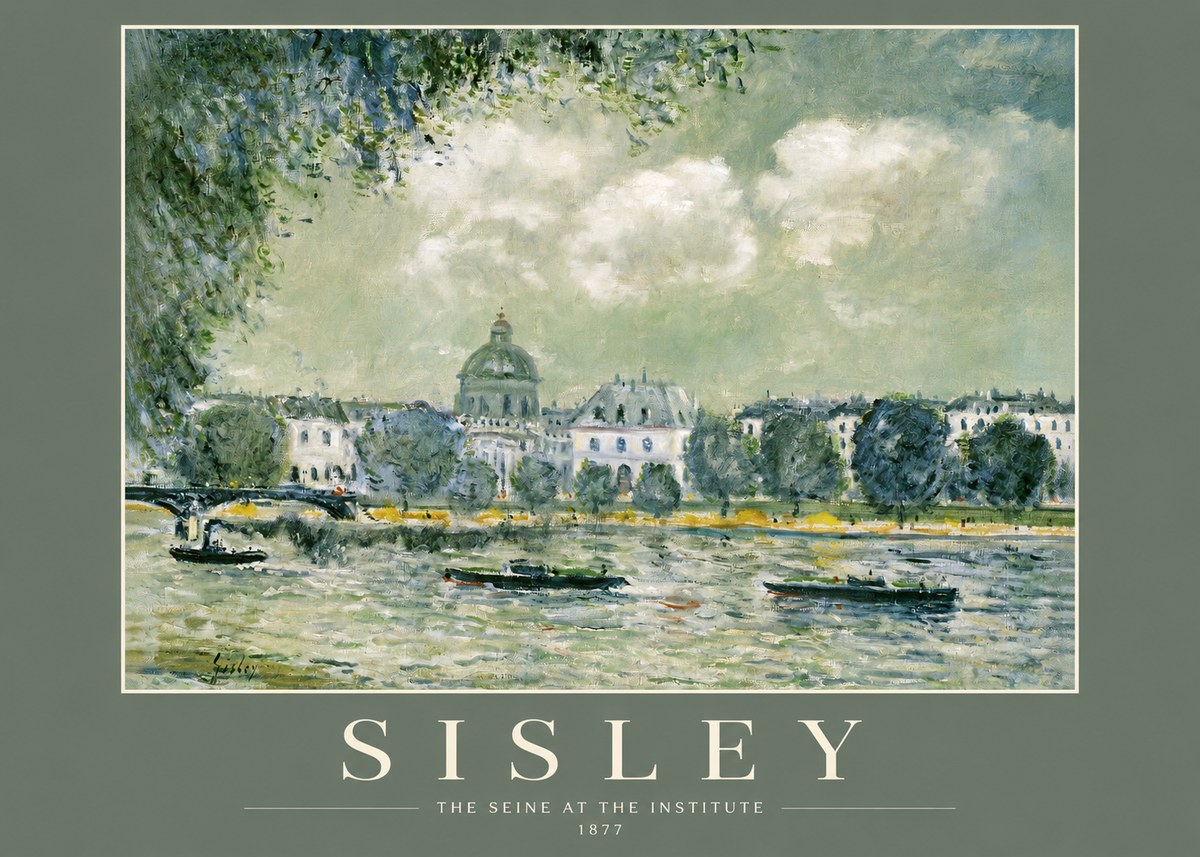 Sisley The Seine at the Institute No2 - Póster