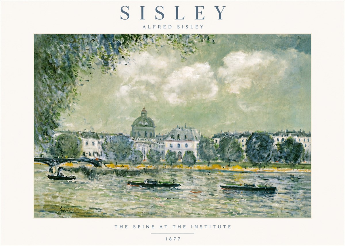 Sisley The Seine at the Institute No3 - Póster