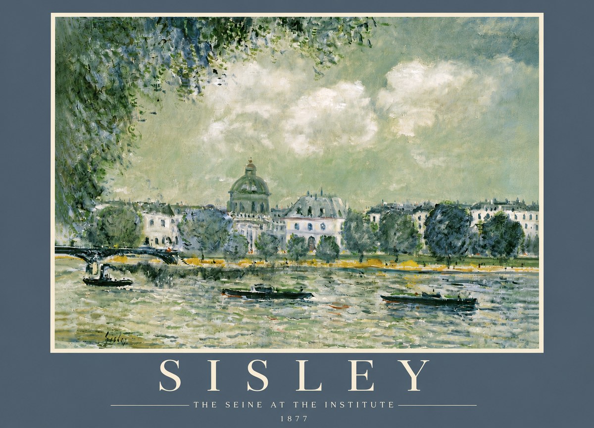 Sisley The Seine at the Institute No5 - Póster