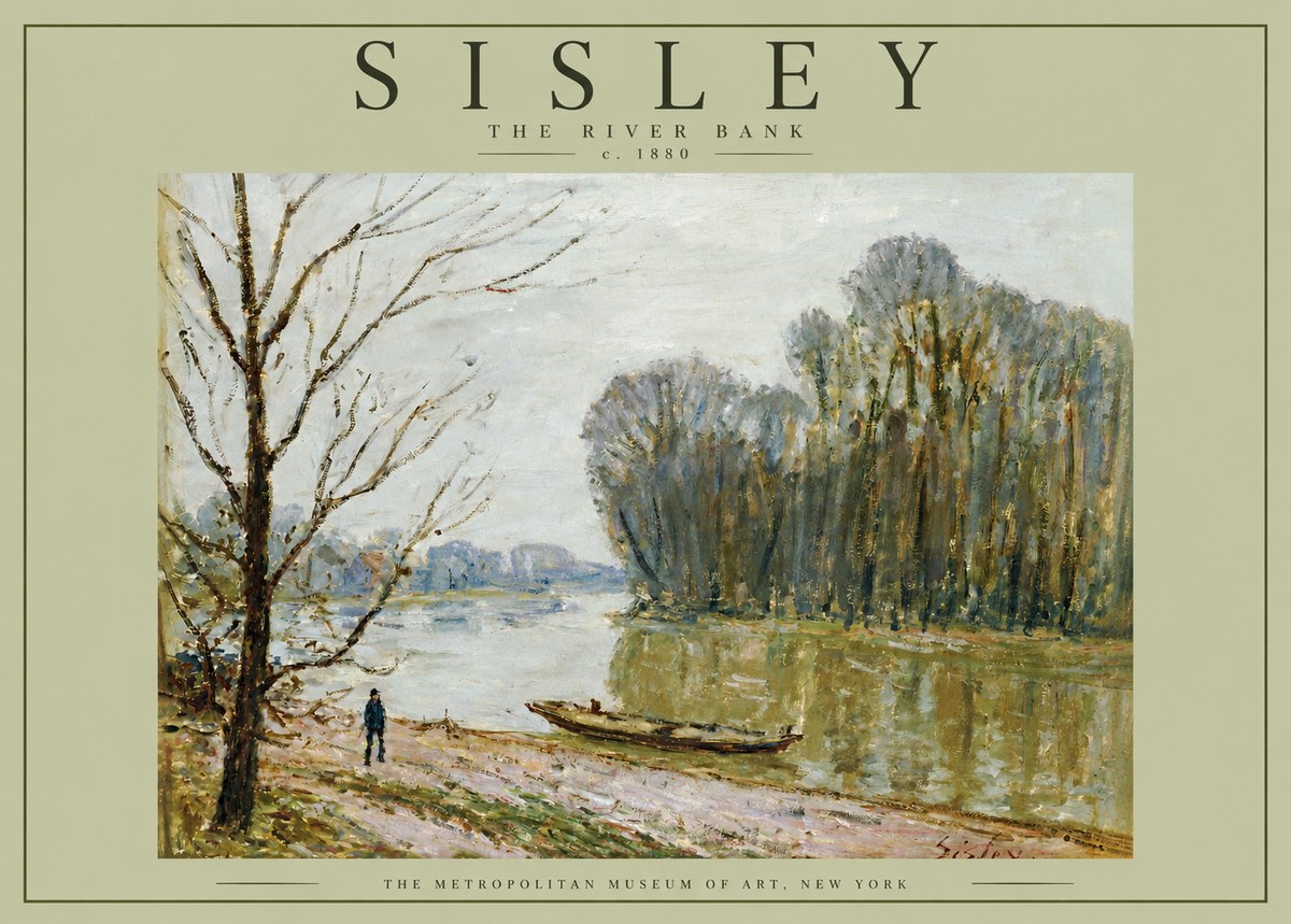 Sisley The River Bank II No4 - Póster