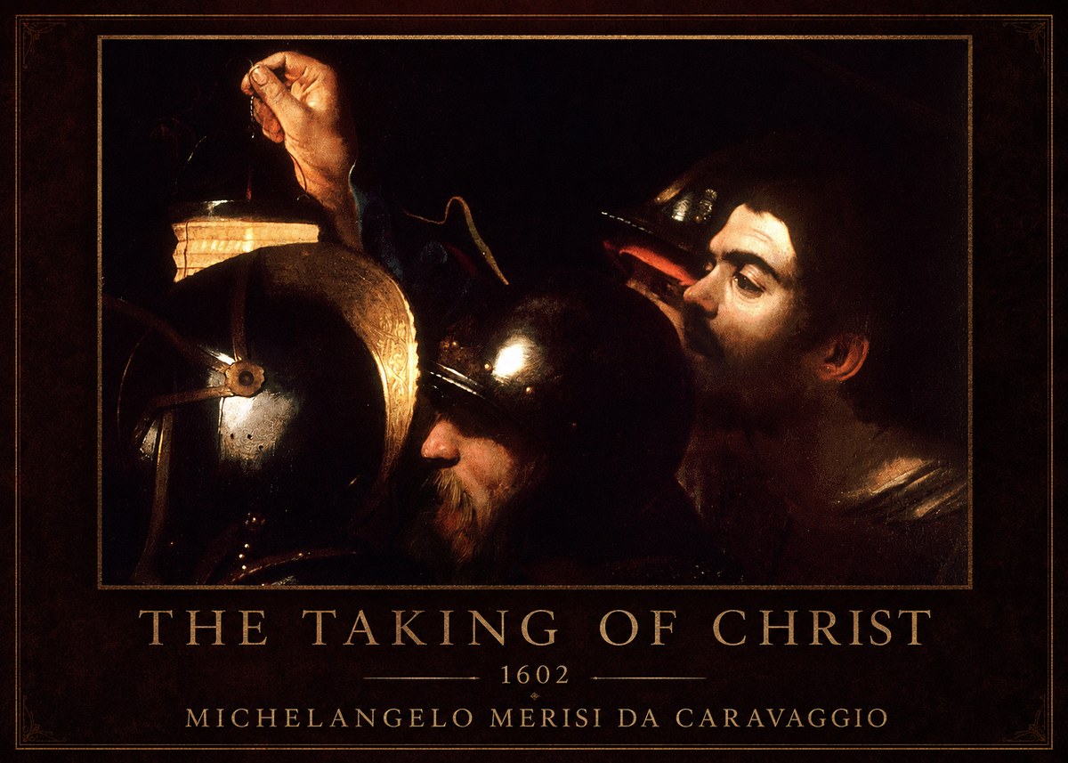 Michelangelo Merisi da Caravaggio The Taking of Christ I No1 - Póster