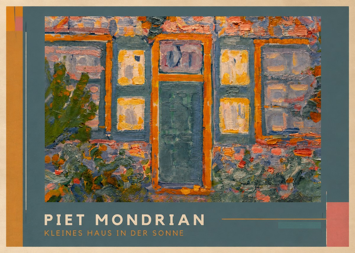 Piet Mondrian Kleines Haus in Der Sonne II No1 - Póster
