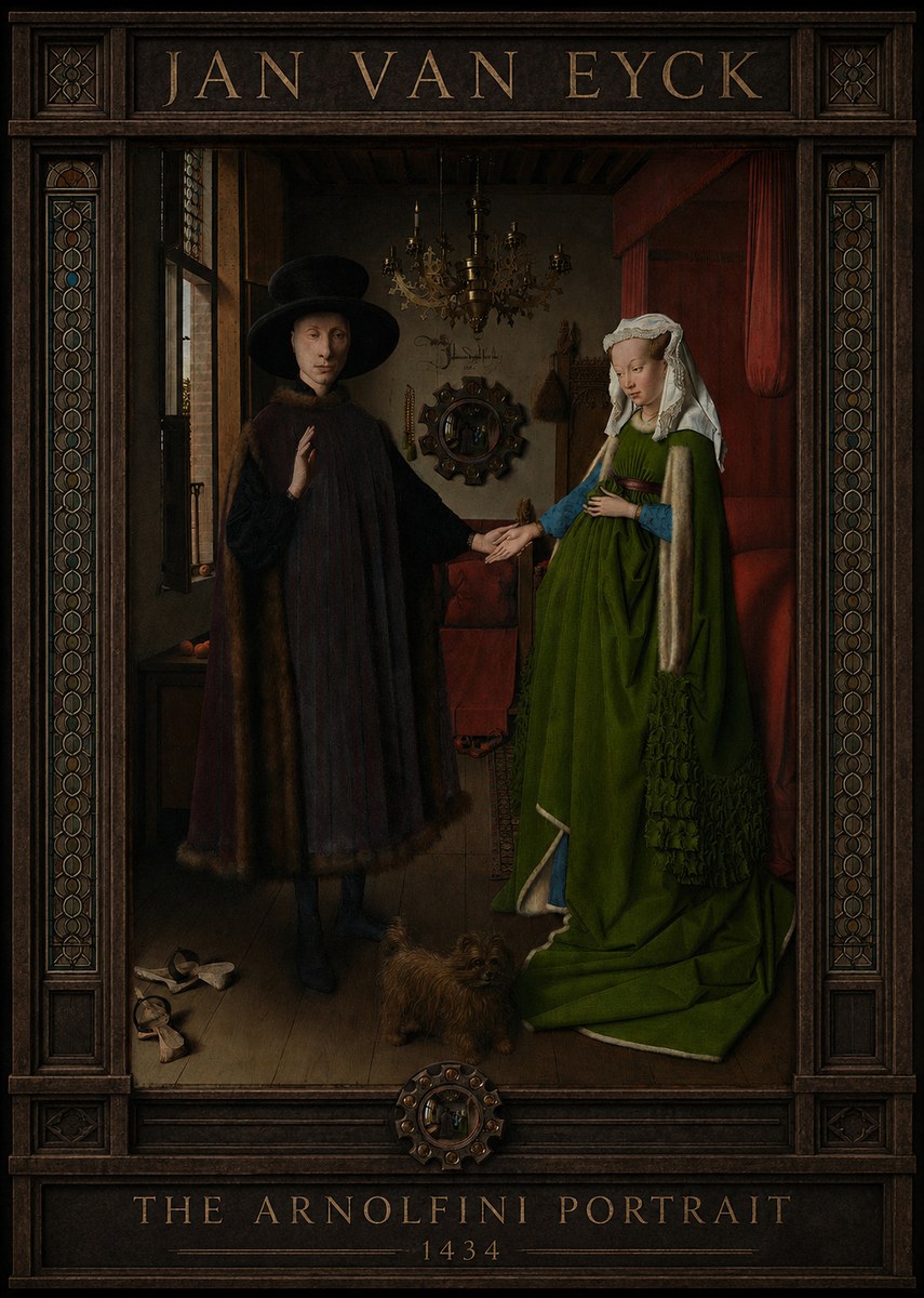 Jan van Eyck The Arnolfini Portrait II No3 - Póster