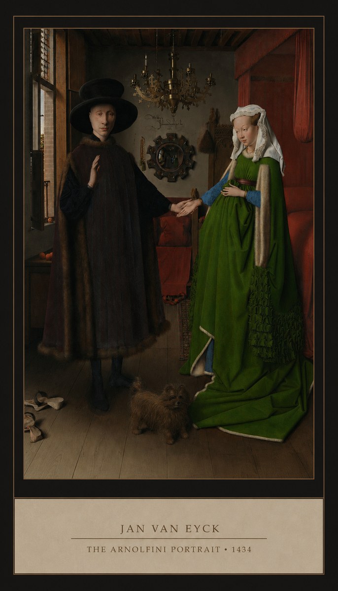 Jan van Eyck The Arnolfini Portrait II No5 - Póster