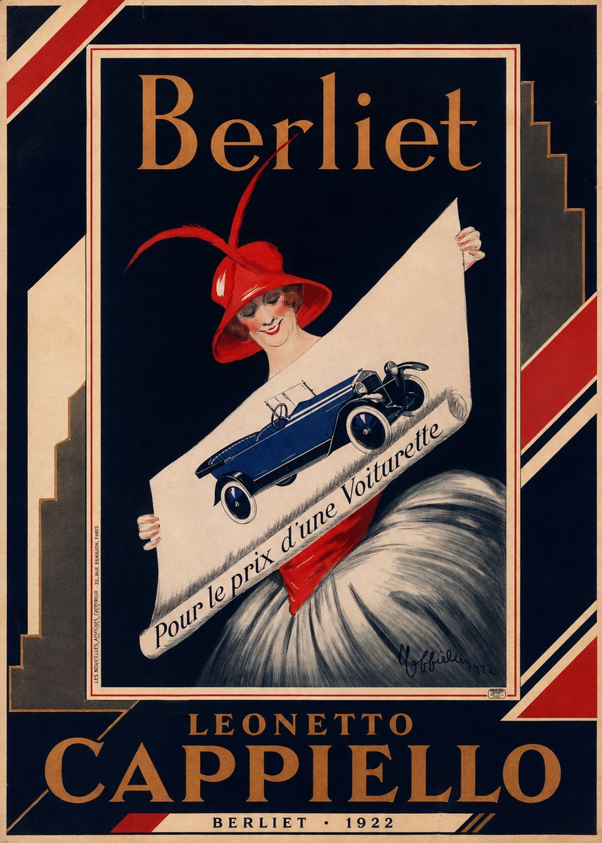 Leonetto Cappiello Berliet - Pour Le Prix D'une Voiturette No2 - Póster