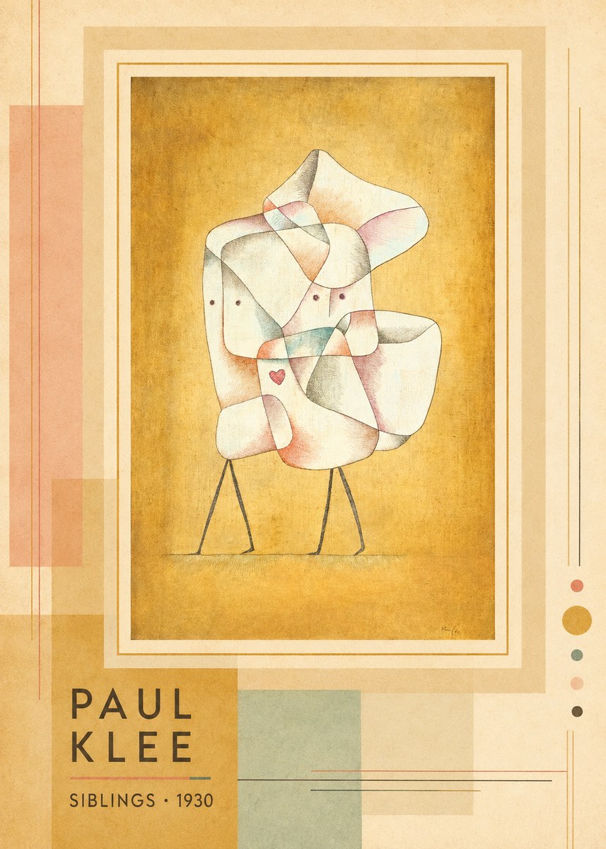Paul Klee Siblings No3 - Póster