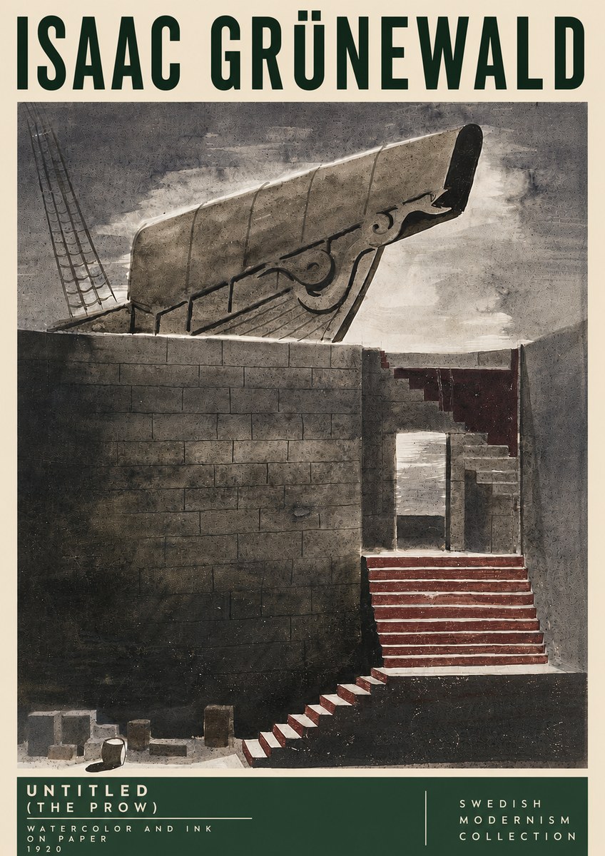 Isaac Grünewald Untitled (the Prow) No5 - Póster