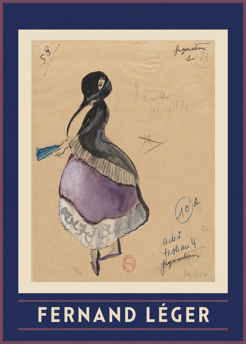 Fernand Léger Dame De Ville No1 - Póster
