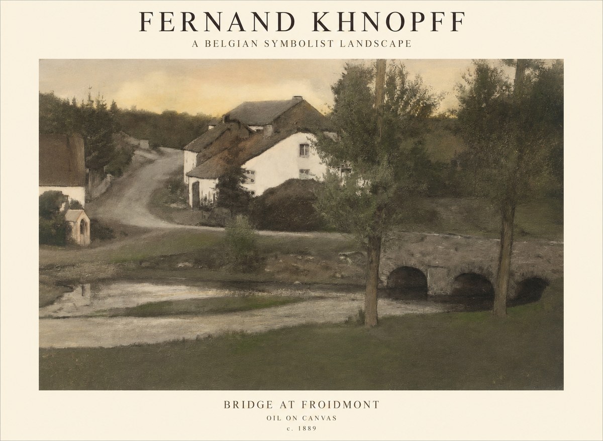 Fernand Khnopff Bridge at Froidmont No1 - Póster
