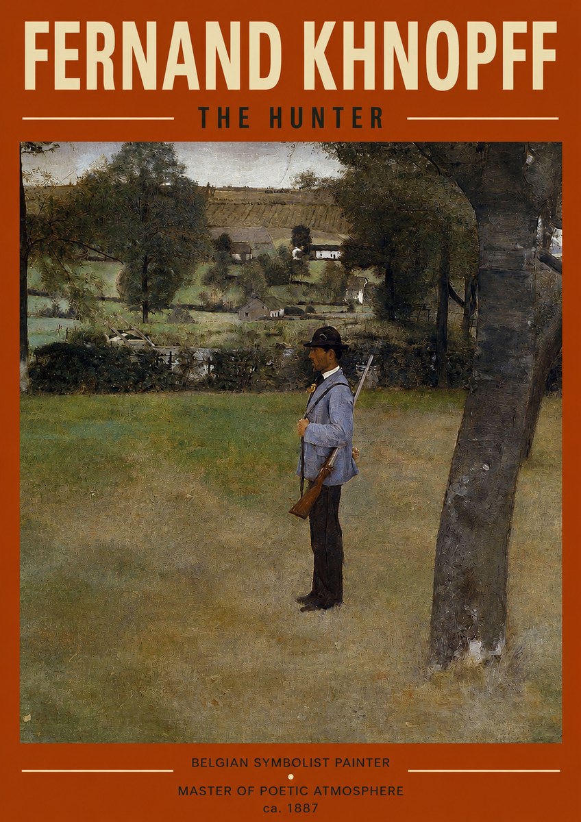 Fernand Khnopff The Hunter No2 - Póster