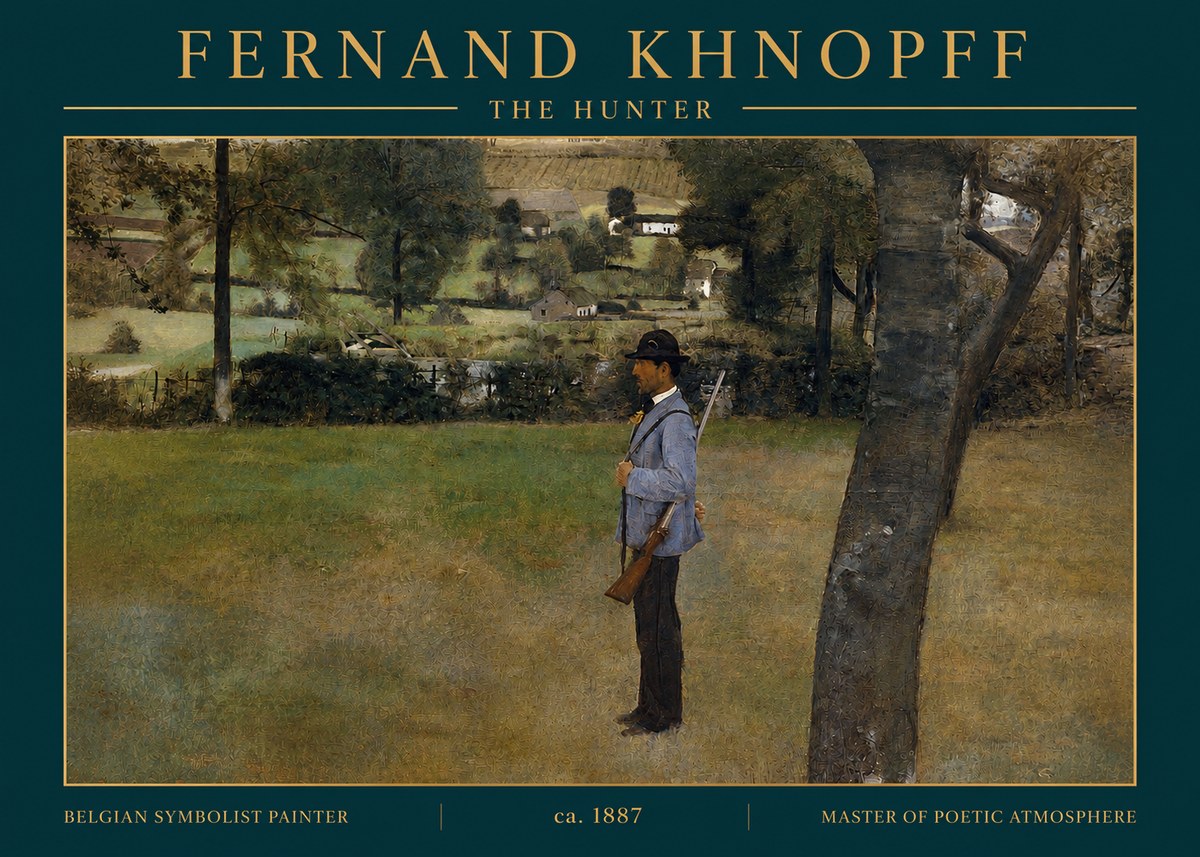 Fernand Khnopff The Hunter No3 - Póster