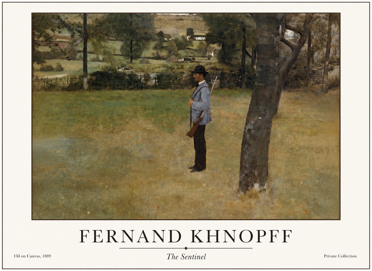 Fernand Khnopff The Hunter No4 - Póster