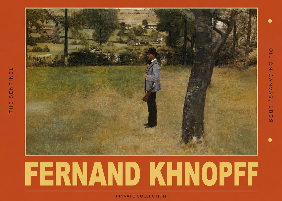Fernand Khnopff The Hunter No5 - Póster