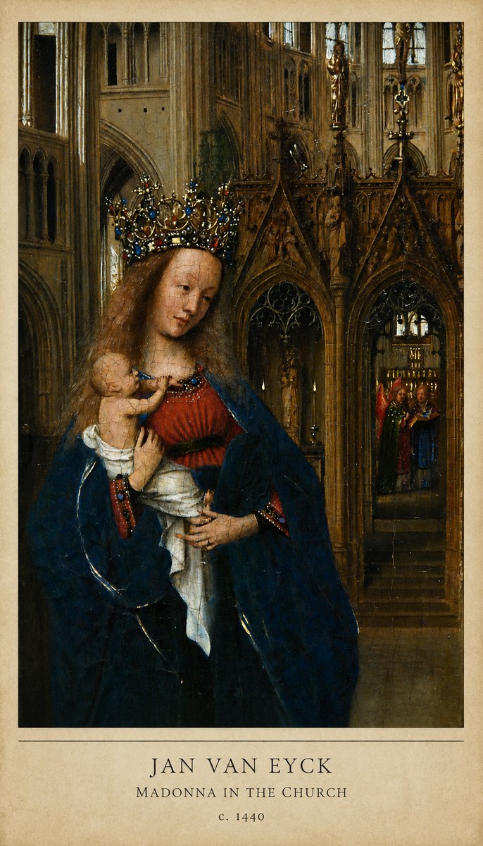 Jan van Eyck Madonna in the Church I No6 - Póster