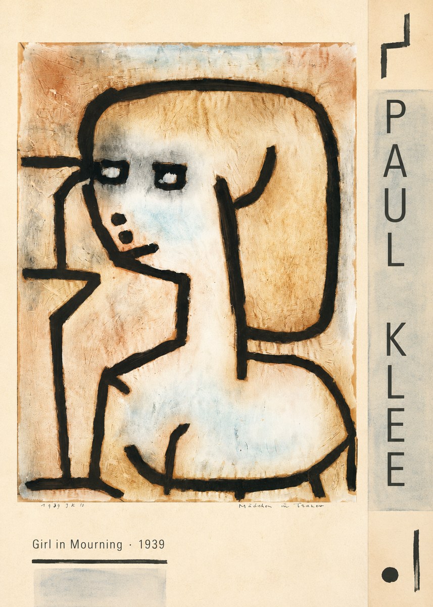 Paul Klee Girl in Mourning No2 - Póster