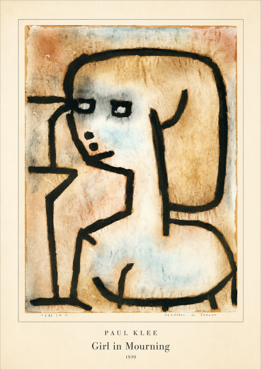 Paul Klee Girl in Mourning No4 - Póster