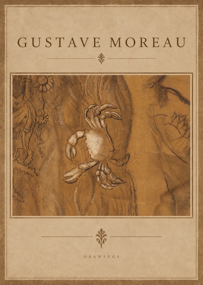 Gustave Moreau Crab Study No4 - Póster