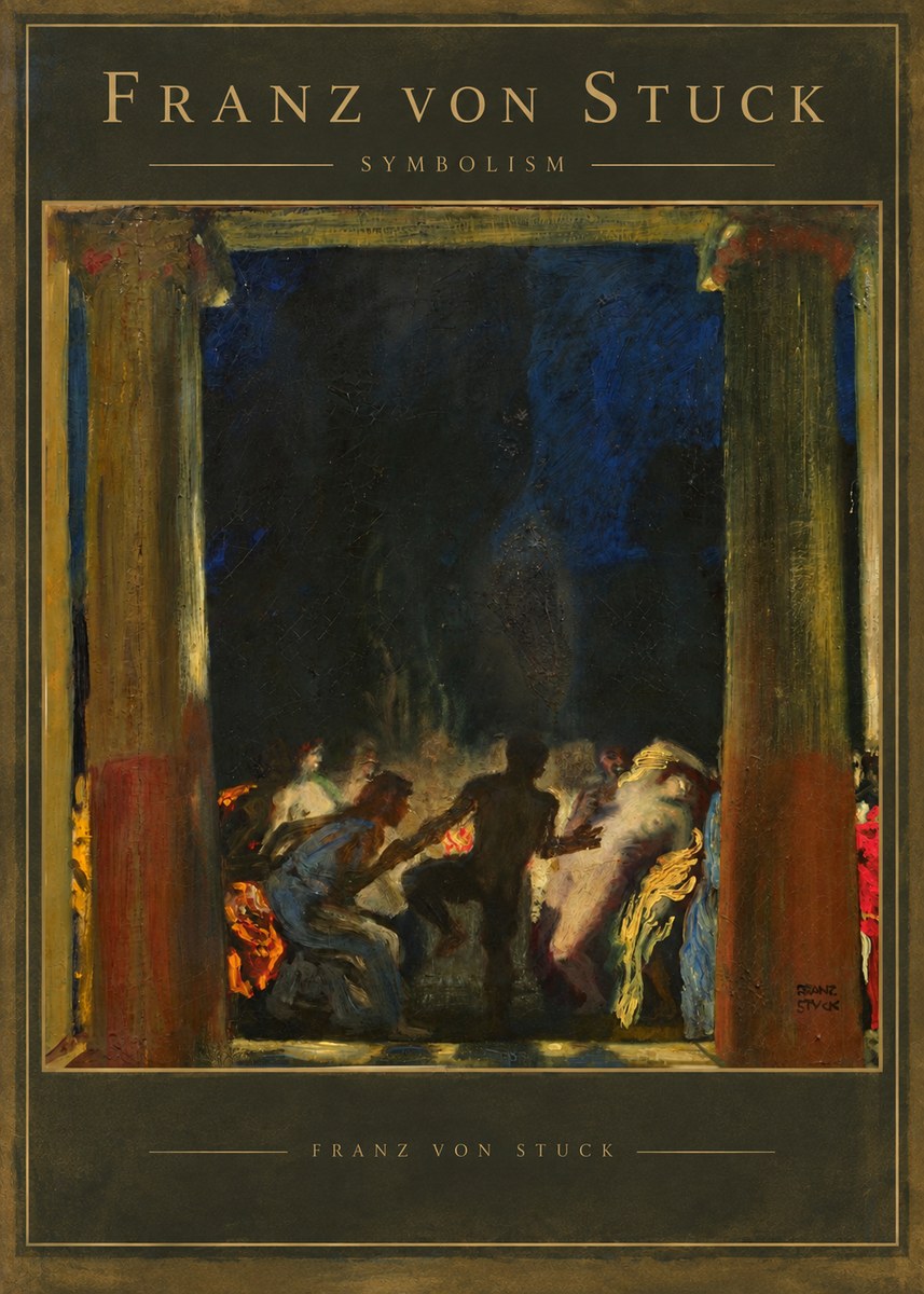 Franz von Stuck Bacchic Revel No5 - Póster