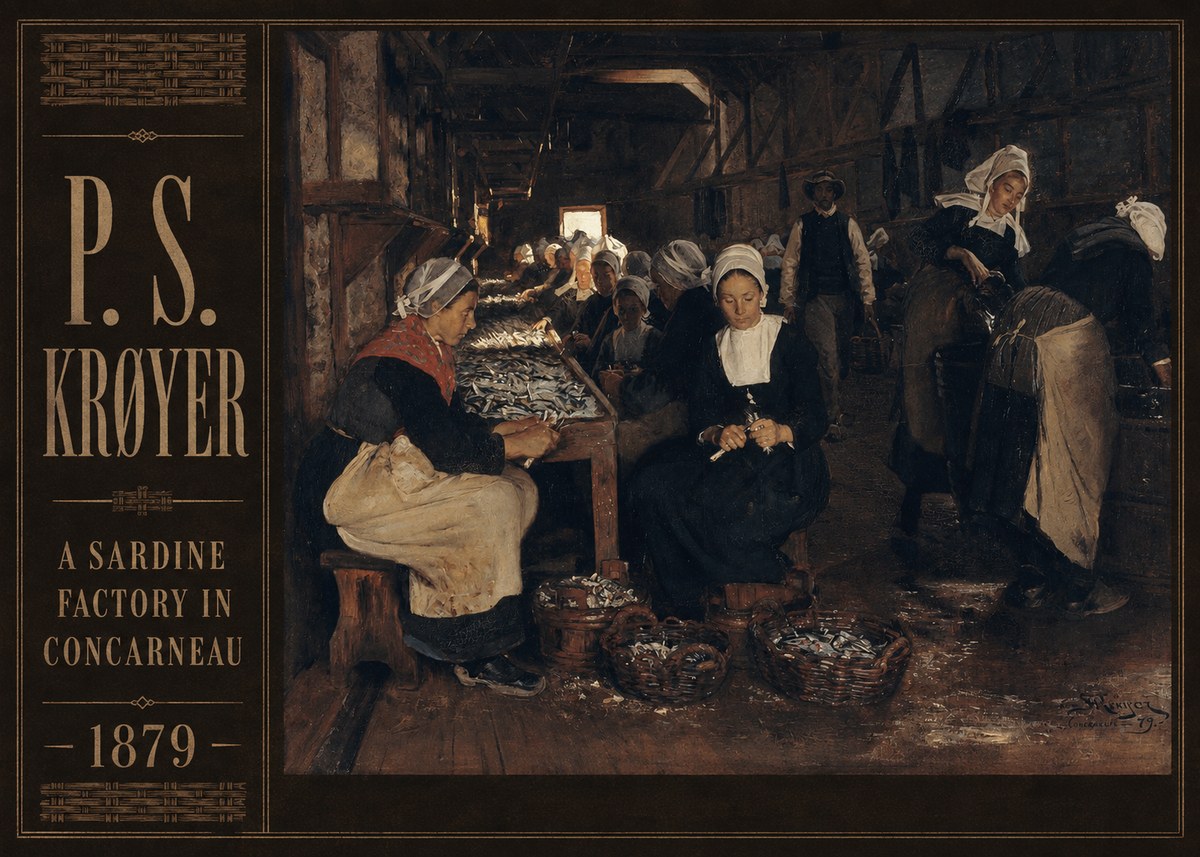P.S. Krøyer A Sardine Factory in Concarneau No2 - Póster