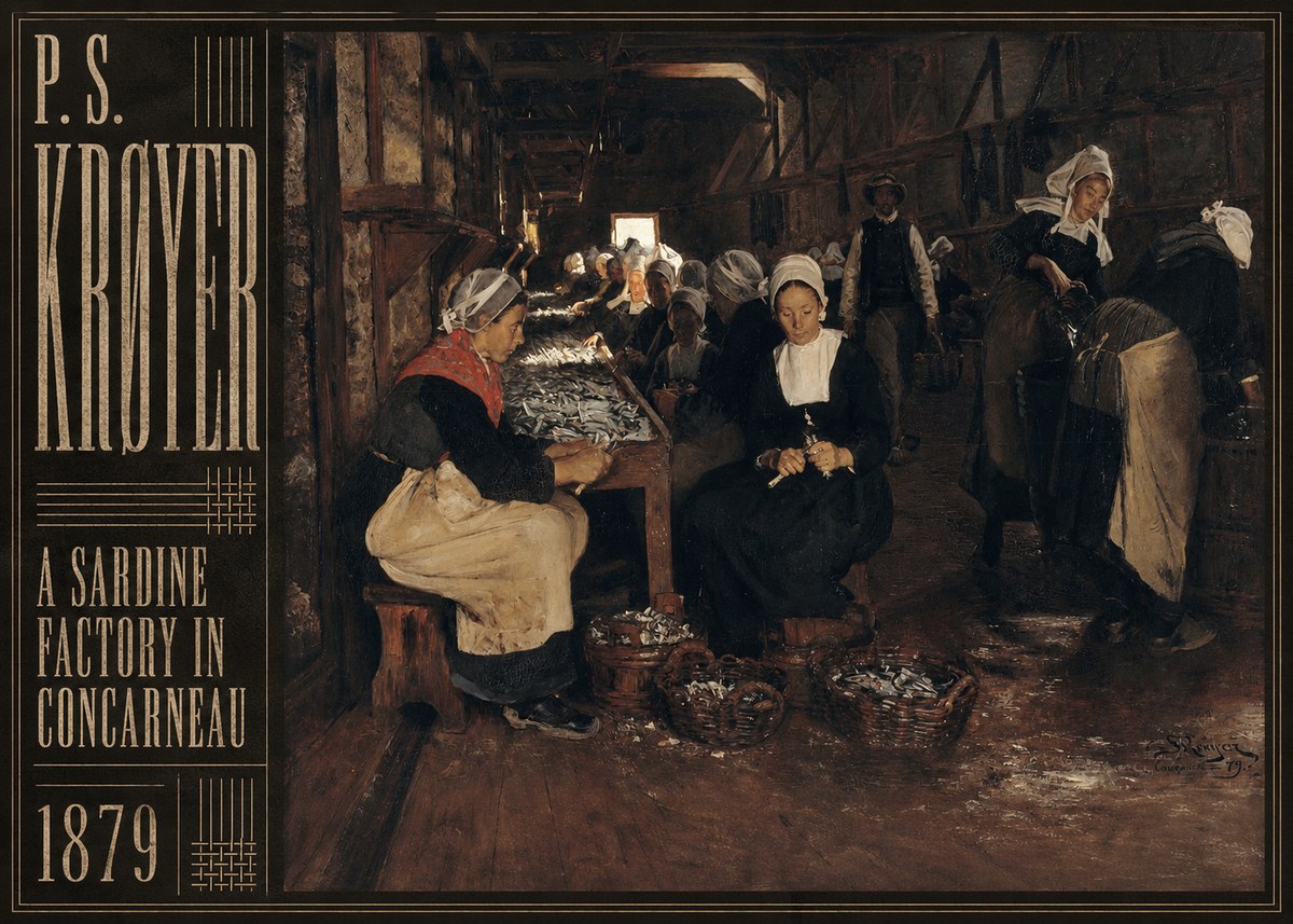 P.S. Krøyer A Sardine Factory in Concarneau No5 - Póster
