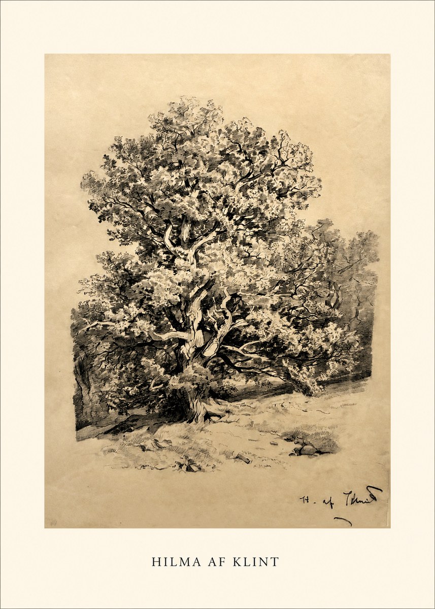 Hilma af Klint Large Tree Landscape No1 - Póster