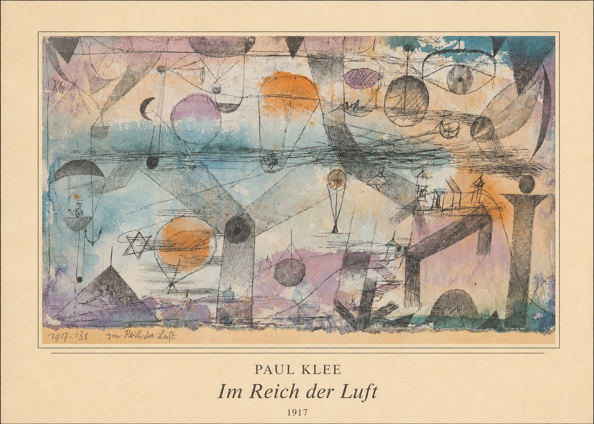 Paul Klee Im Reich Der Luft No3 - Póster