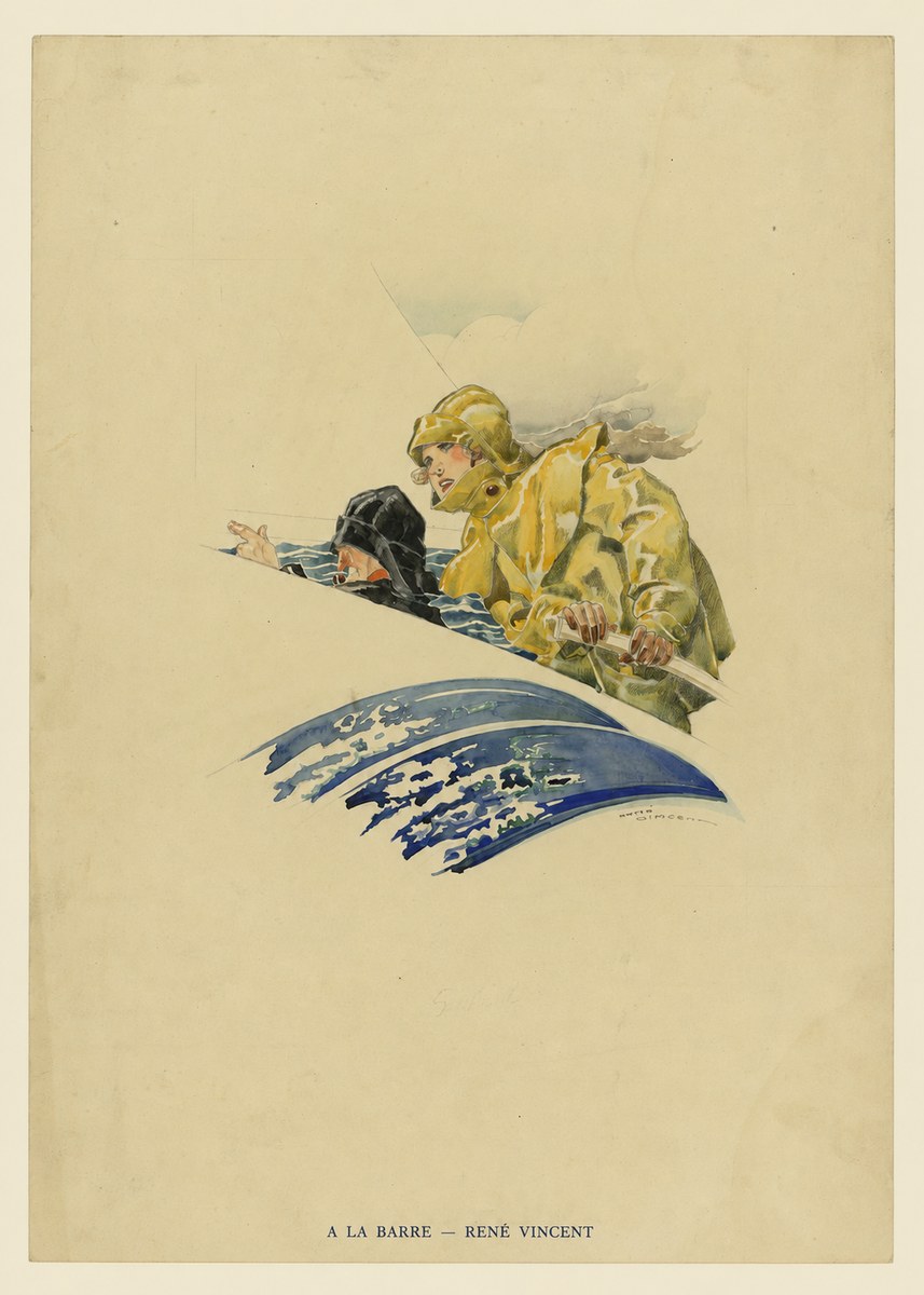 René Vincent A La Barre No6 - Póster