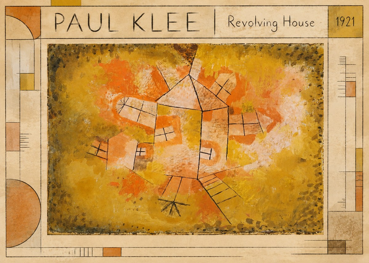 Paul Klee Revolving House No1 - Póster