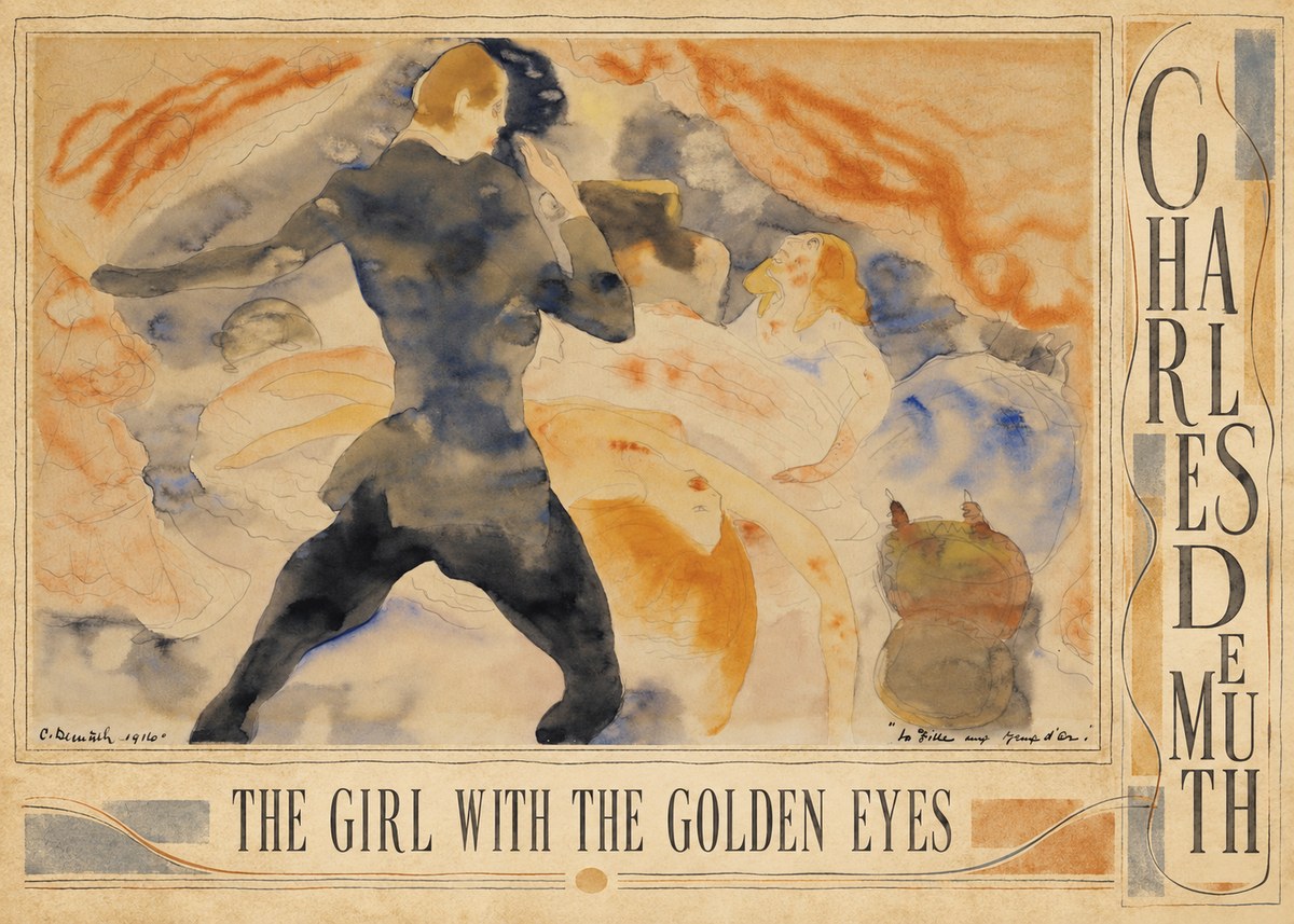 Charles Demuth The Girl with the Golden Eyes No3 - Póster