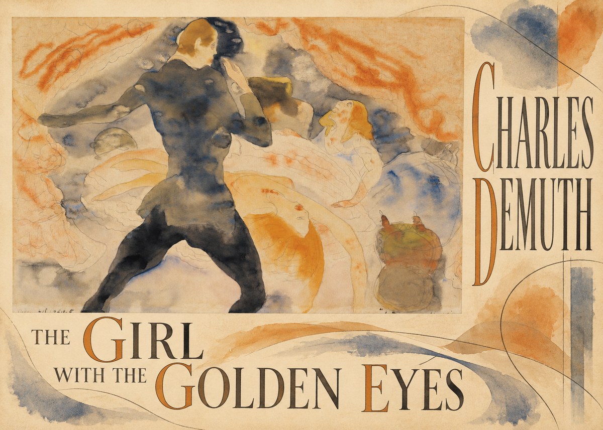 Charles Demuth The Girl with the Golden Eyes No5 - Póster