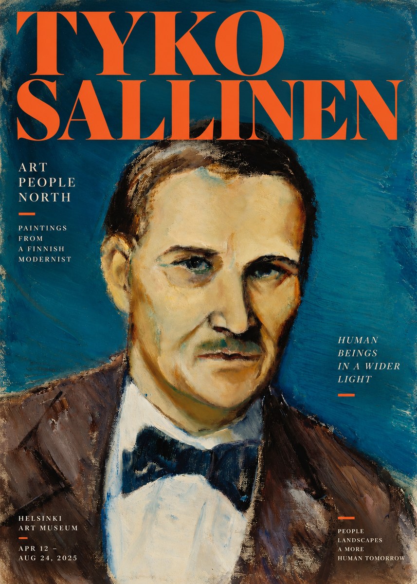 Tyko Sallinen Portrait of a Man I No2 - Póster