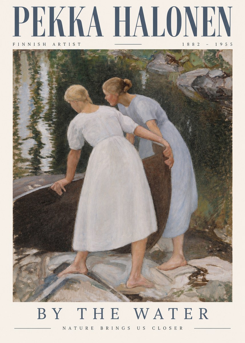 Pekka Halonen By the Water No3 - Póster