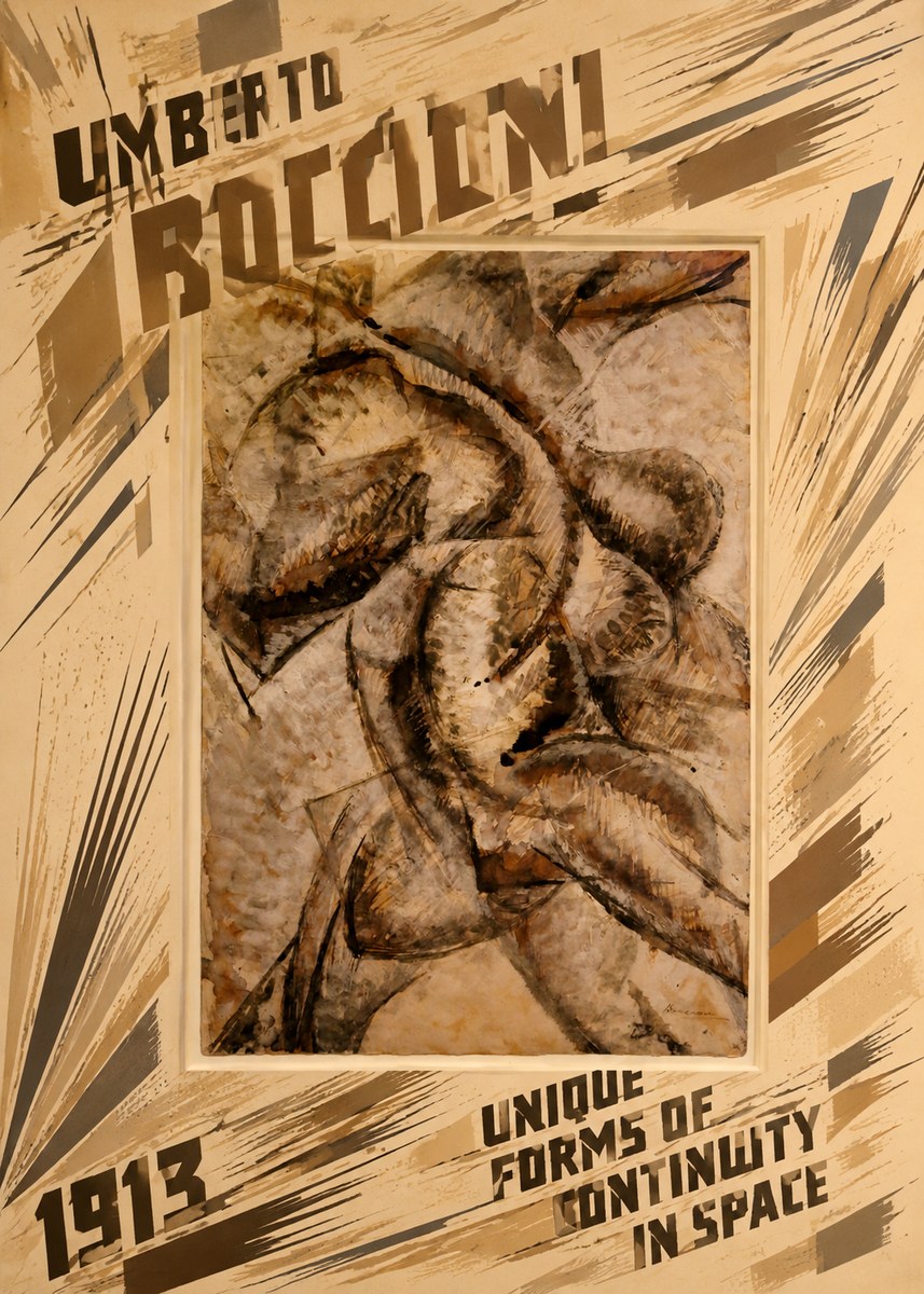 Umberto Boccioni Unique Forms of Continuity in Space No6 - Póster