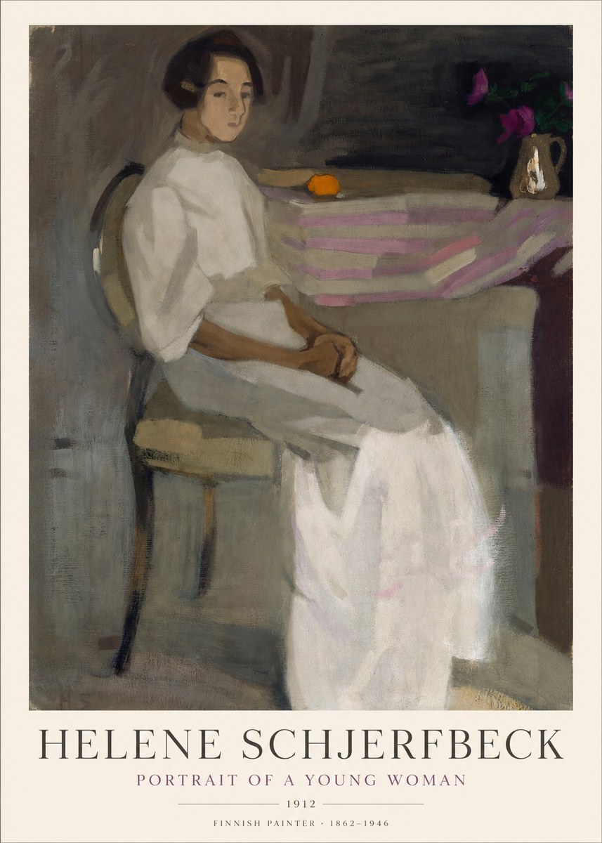 Helene Schjerfbeck Portrait of a Young Woman No1 - Póster