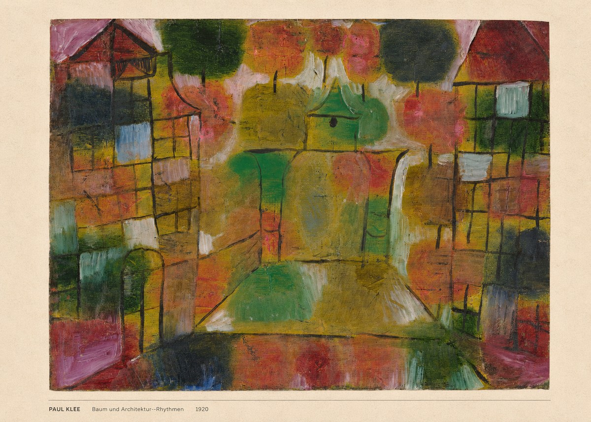 Paul Klee Baum Und Architektur--rhythmen No6 - Póster