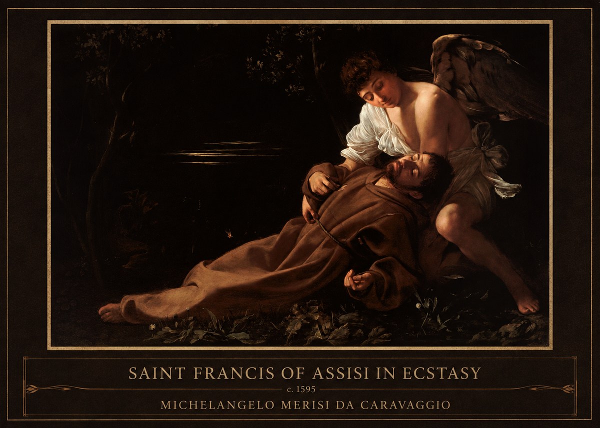 Michelangelo Merisi da Caravaggio Saint Francis of Assisi in Ecstasy No6 - Póster