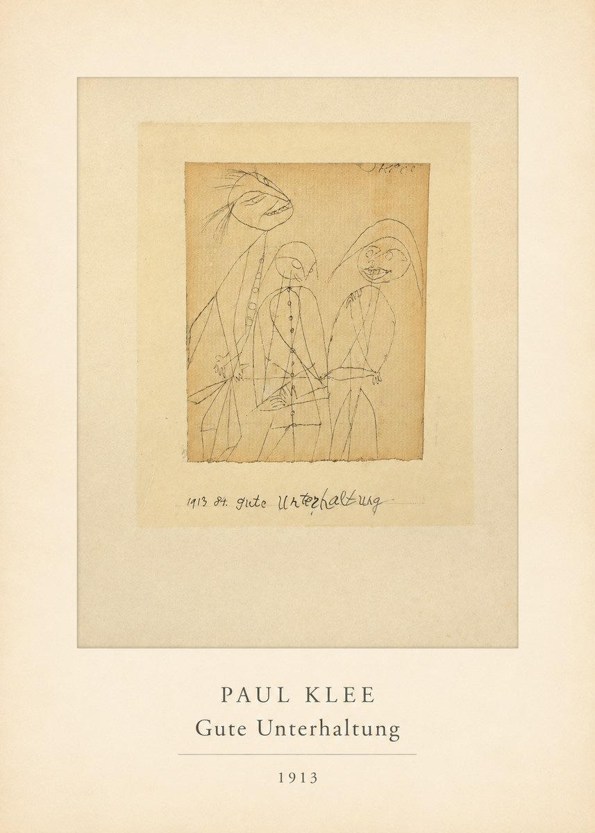 Paul Klee Gute Unterhaltung No4 - Póster