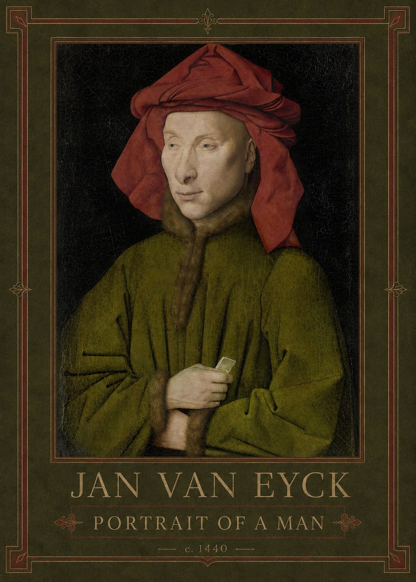 Jan van Eyck Portrait of a Man I No1 - Póster