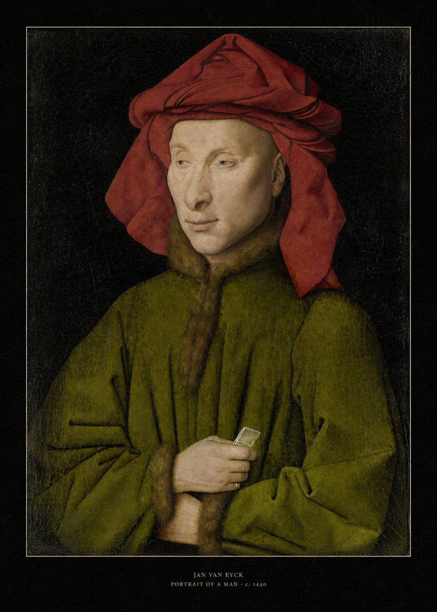 Jan van Eyck Portrait of a Man I No6 - Póster