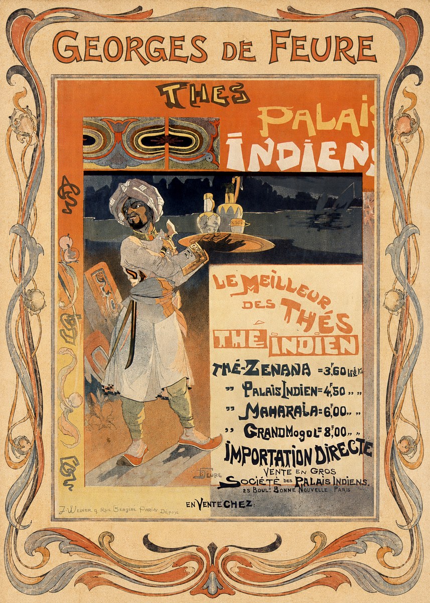 Georges de Feure Thés Palais Indien No1 - Póster