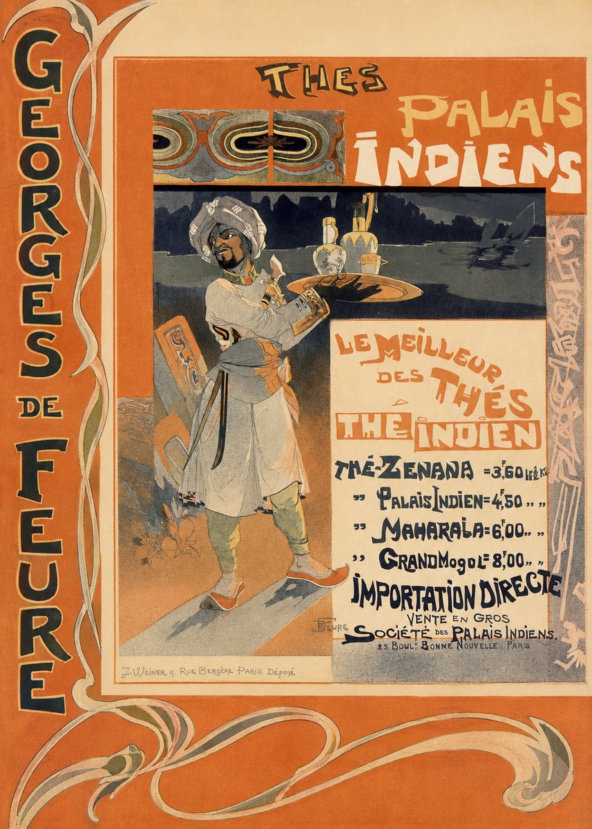 Georges de Feure Thés Palais Indien No2 - Póster