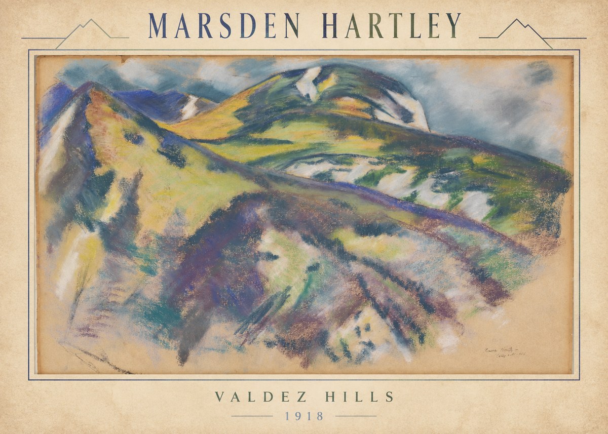 Marsden Hartley Valdez Hills No3 - Póster
