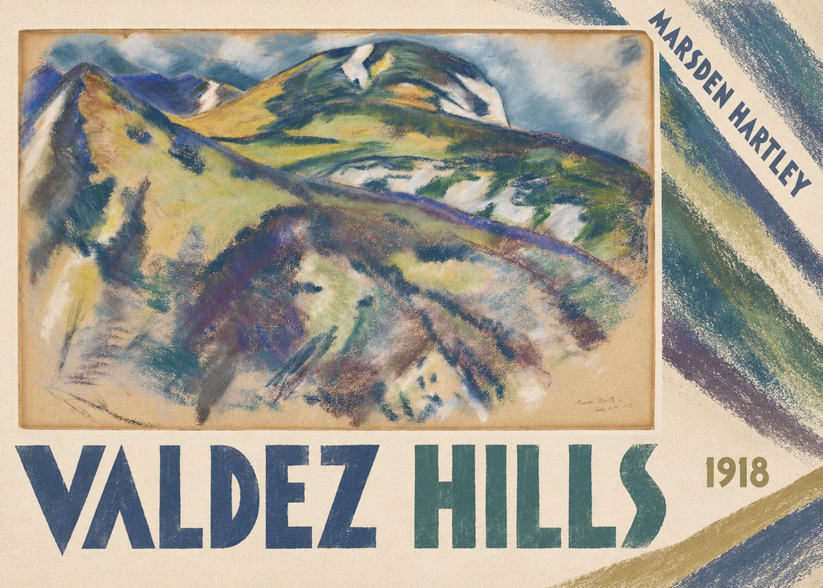 Marsden Hartley Valdez Hills No4 - Póster