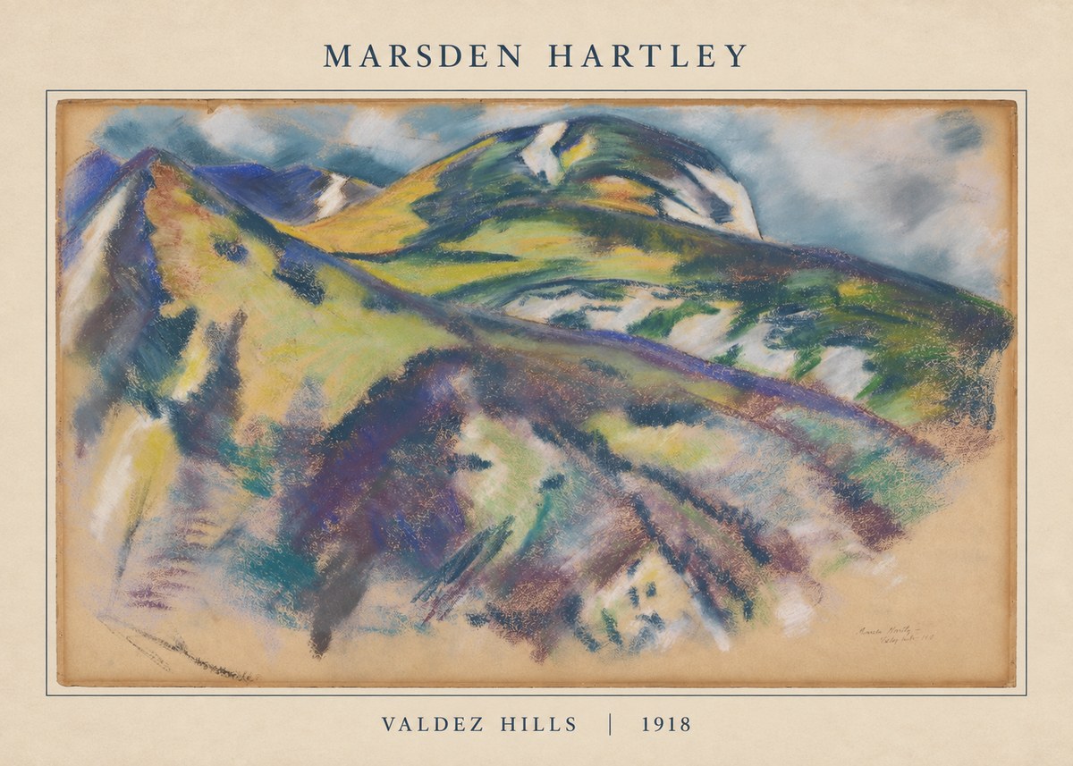 Marsden Hartley Valdez Hills No5 - Póster