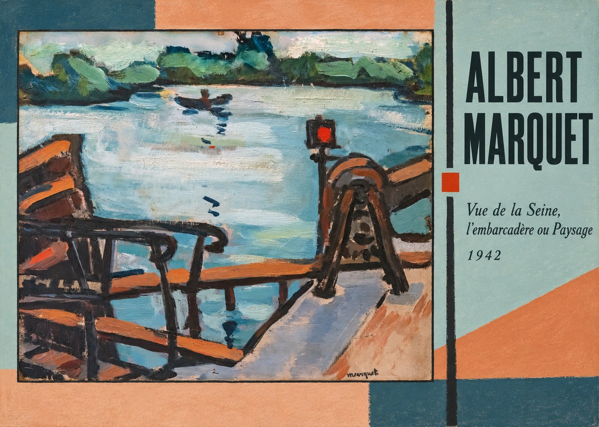 Albert Marquet Vue De La Seine, L'embarcadère Ou Paysage No2 - Póster